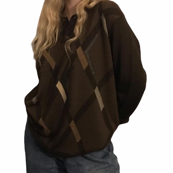 Brown long sleeve cardigan - Picture 2 of 2